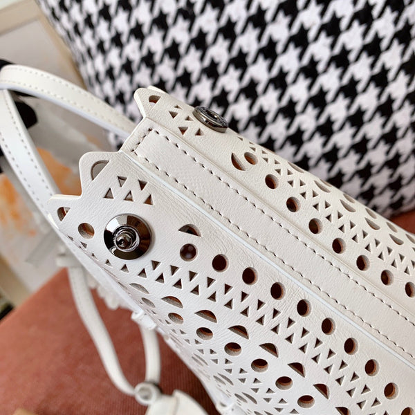 MINA 20 BAG IN WHITE VIENNA CALFSKIN