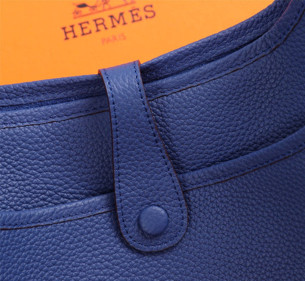 HM EVELYNE BAG 28 AZURE TOGO