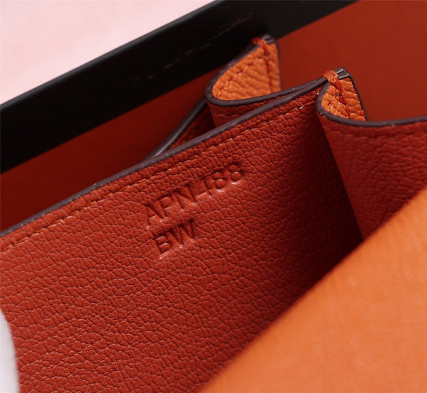 HM CONSTANCE BAGS 22 ORANGE EPSOM GOLD HARDWARE