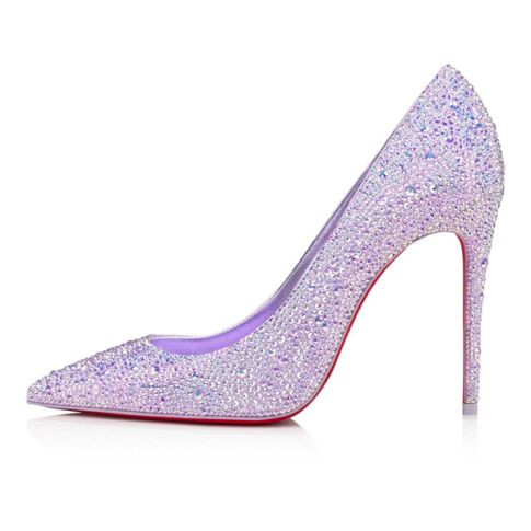 CL Kate Strass Degrade Pumps 100mm Lilac Smoke