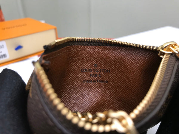 LV KEY POUCH 12 BROWN MONOGRAM CANVAS