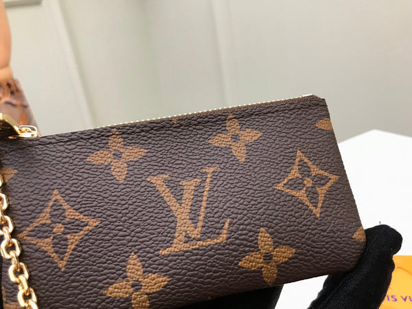 LV KEY POUCH 12 BROWN MONOGRAM CANVAS