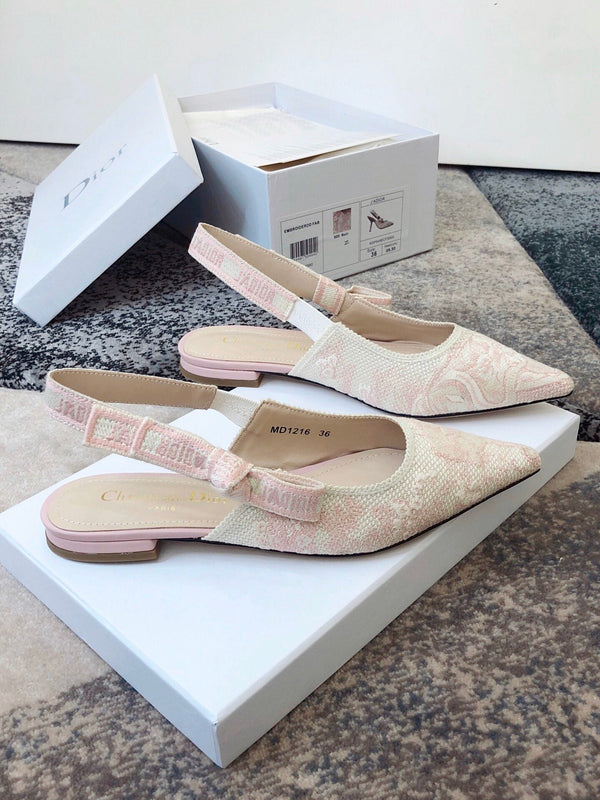 CD 25 J'Adior Slingback Flat Fabric 237871