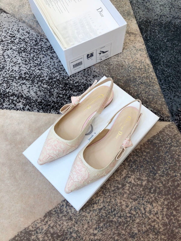 CD 25 J'Adior Slingback Flat Fabric 237871