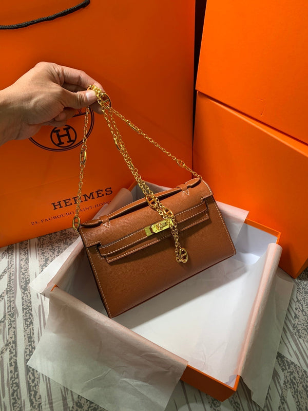 HM KELLY MINI POCHETTE 22 CIDER EPSOM