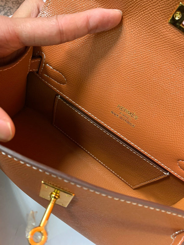 HM KELLY MINI POCHETTE 22 CIDER EPSOM