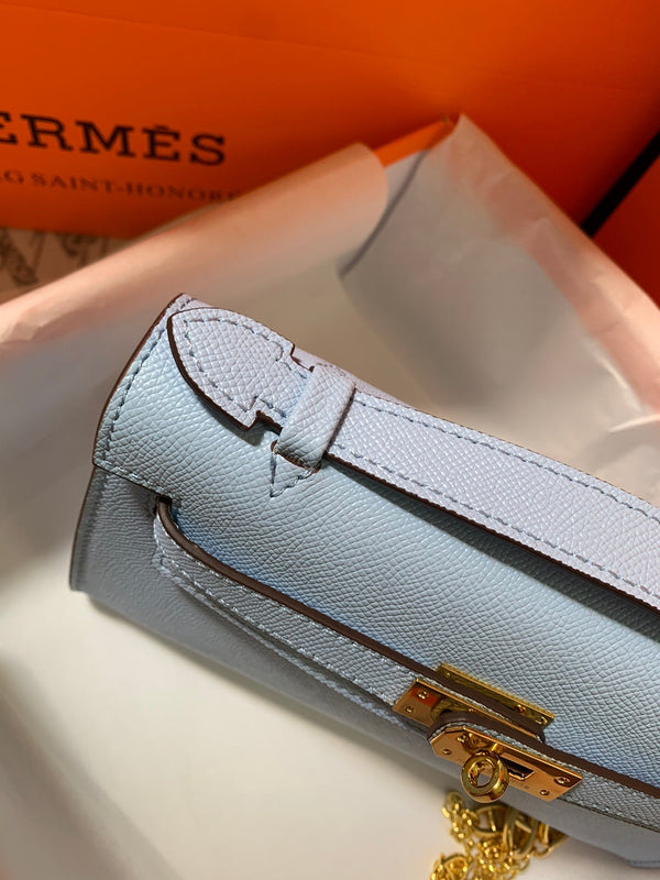 HM KELLY MINI POUCH 22 SAPPHIRE EPSOM