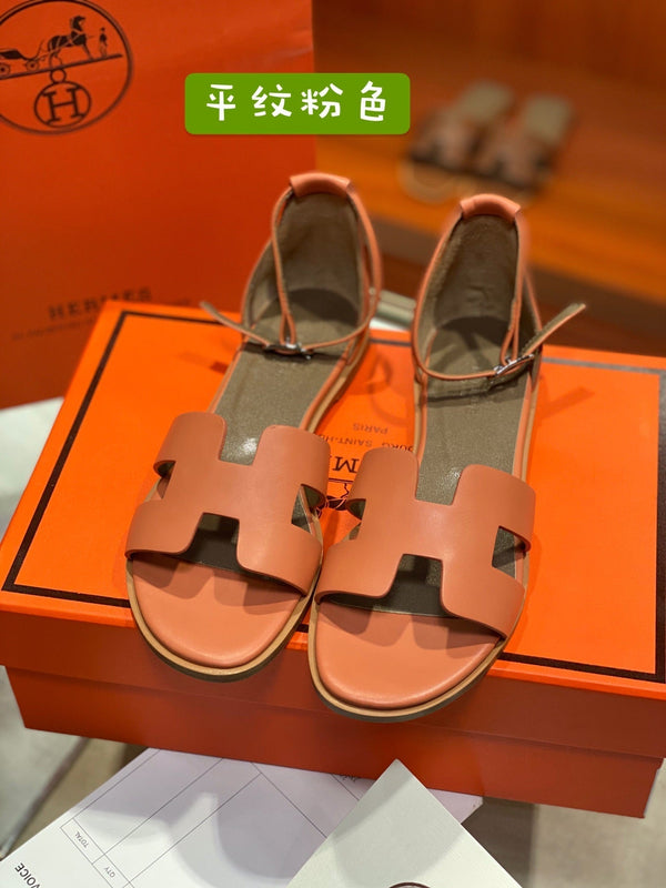 SANDALO SANTORINI IN PELLE DI VITELLO FUOCO