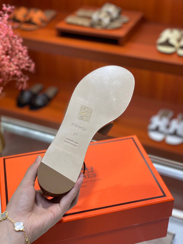 SANDALO SANTORINI IN PELLE DI VITELLO RAME