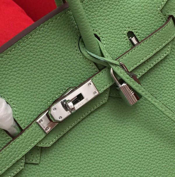 HM BIRKIN 30 CM BAG FERN CALFSKIN SILVER HARDWARE