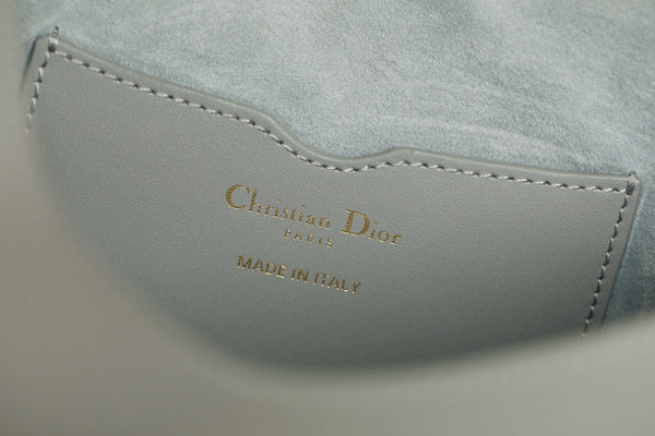 CD BOBBY MEDIO 22CM PELLE DI VITELLO GRIGIO SCURO FERRAMENTA ORO