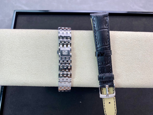 Omega De Ville 32,7 mm quadrante bianco argento