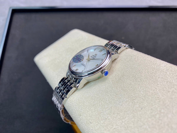 Omega De Ville 32,7 mm quadrante bianco argento