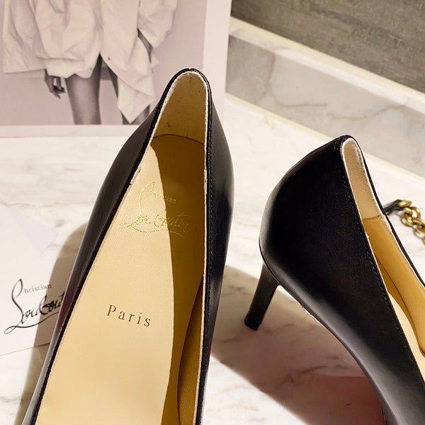 CL Simplenodo Bow Pumps 85mm Nappa Leather Black