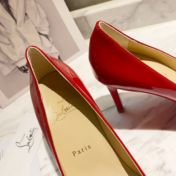 CL Simplenodo Bow Pumps 85mm Patent Leather Red