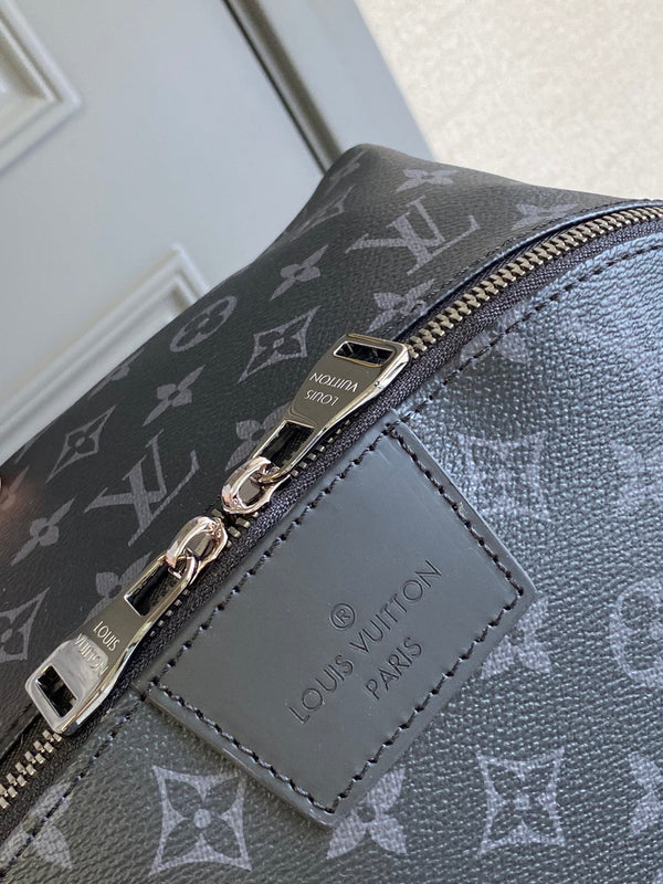 ZAINO 40 IN TELA MONOGRAM ECLIPSE GUN METAL