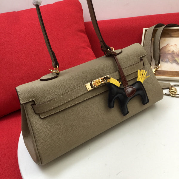 HM SHOULDER BAG 35 SAND TOGO GOLD HARDWARE