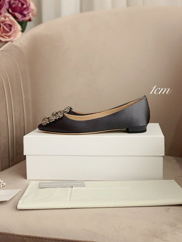 Hangisi Taupe Satin Crystal Embellished Pumps 700528