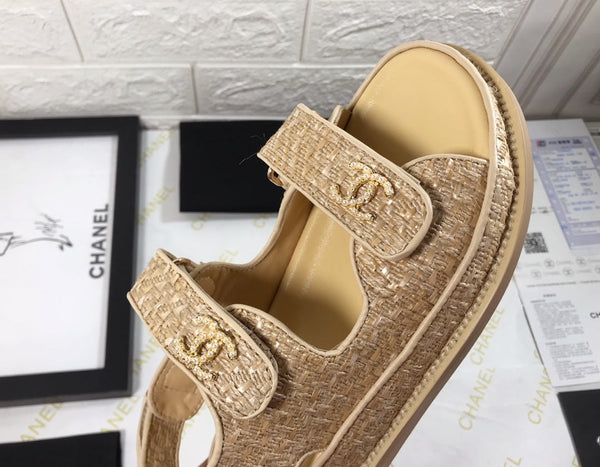CC Dad Sandal Beige Woven