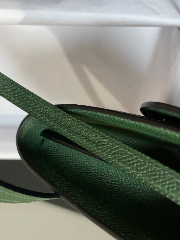 CONSTANCE TO GO 20.5 VERDE SCURO EPSOM ARGENTO HARDWARE