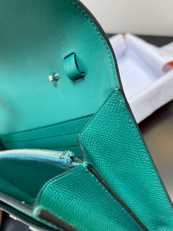 CONSTANCE TO GO 20.5 BLU VERDE EPSOM ARGENTO HARDWARE