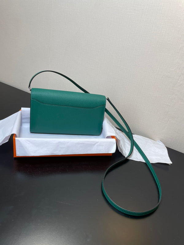 CONSTANCE TO GO 20.5 BLU VERDE EPSOM ARGENTO HARDWARE