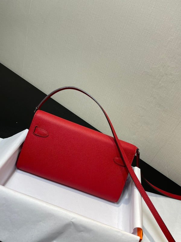 Portafoglio Kelly To Go 20,5 rosso Epsom con hardware argento