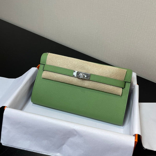 kelly woc 20.5 green epsom silver hardware