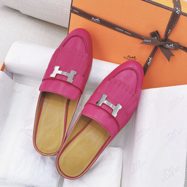 HM Rivoli Mule Pink Goat Leather 348016
