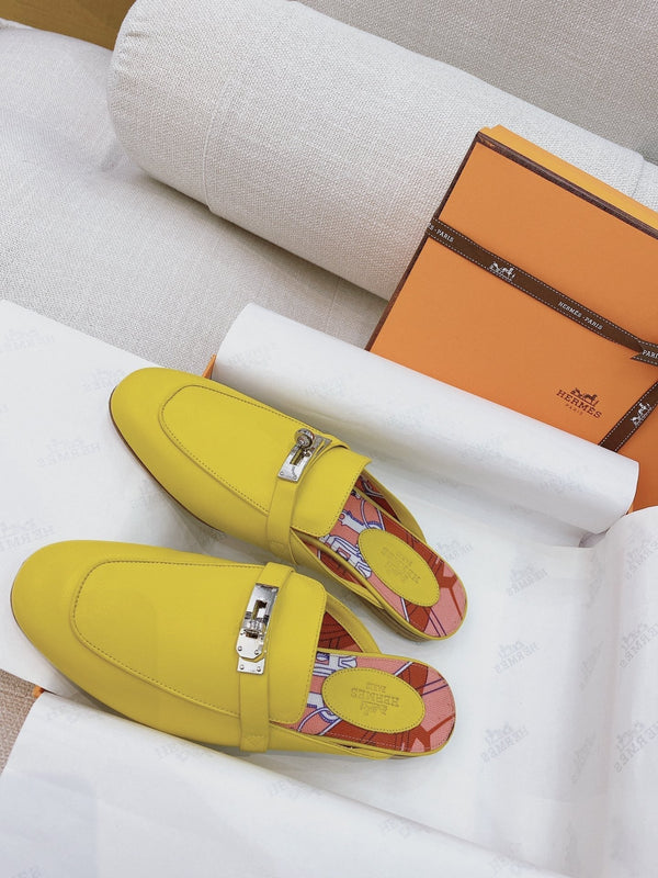 HM Oz Mule Yellow Cowhide 348086