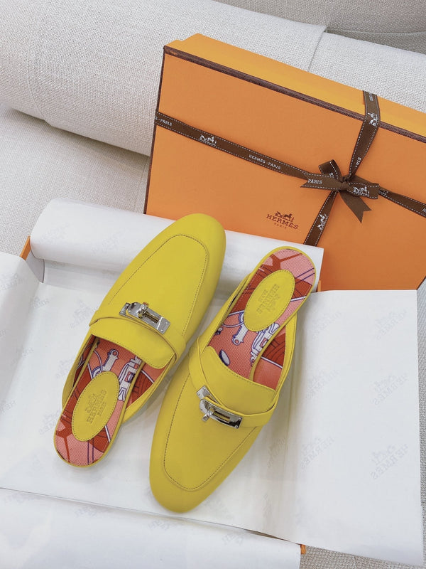 HM Oz Mule Yellow Cowhide 348086