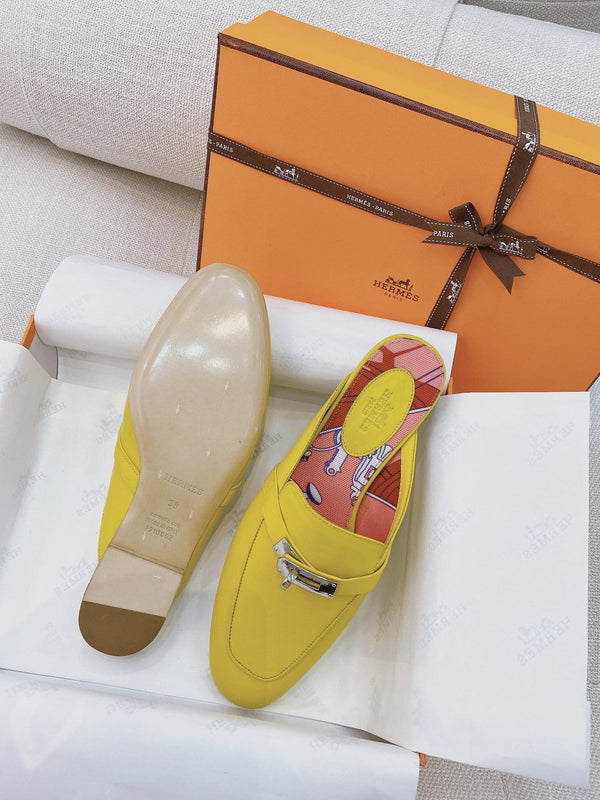 HM Oz Mule Yellow Cowhide 348086