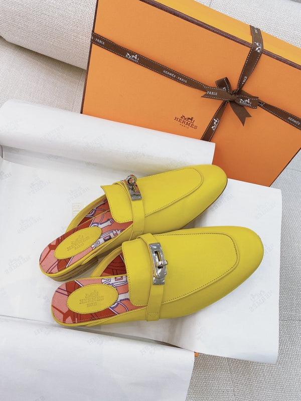 HM Oz Mule Yellow Cowhide 348086