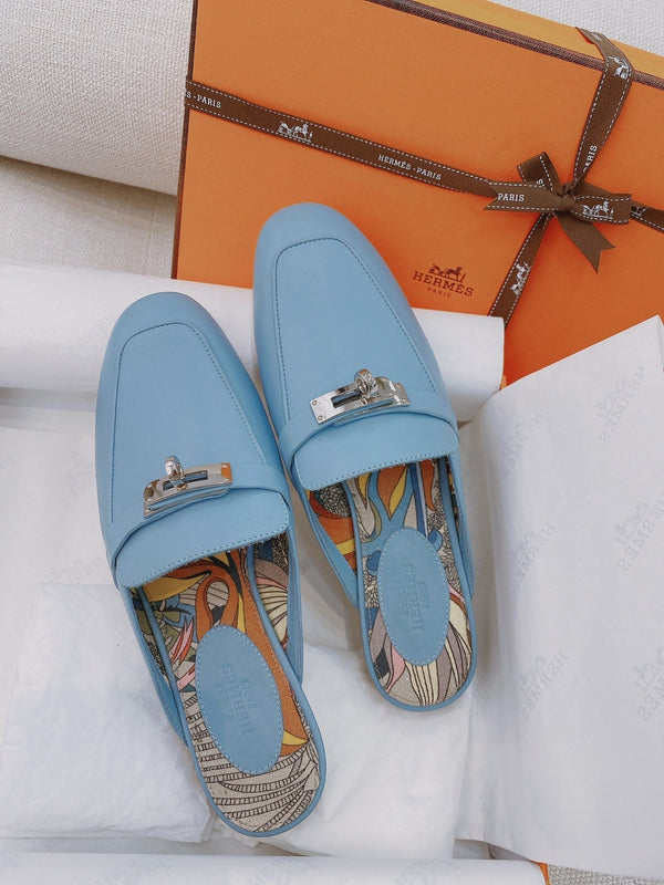 HM Oz Mule Blue Cowhide 348087