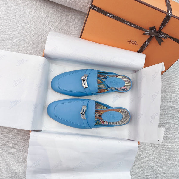 HM Oz Mule Blue Cowhide 348087