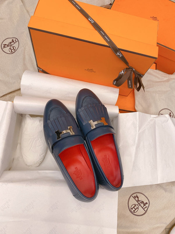 Mocassini HM Royal Mocassini Blu Navy Pelle di Capra 348020