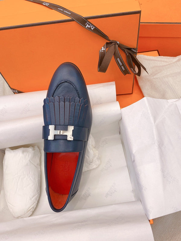 Mocassini HM Royal Mocassini Blu Navy Pelle di Capra 348020