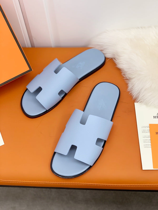 HM IZMIR SANDAL CLOUD BLUE CALFSKIN