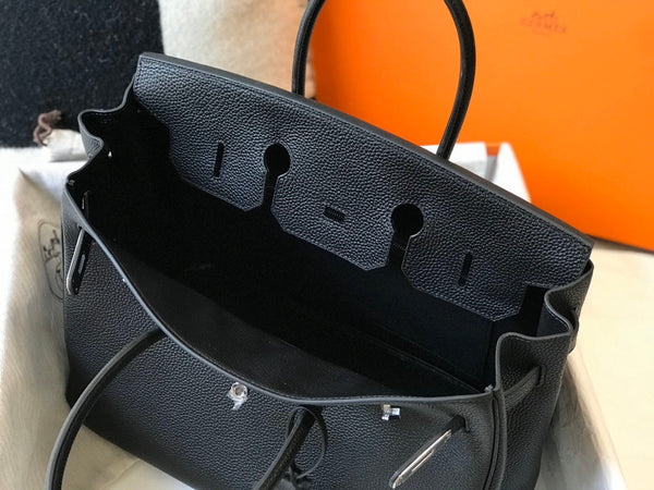 HM BIRKIN 35CM BAG BLACK TOGO SILVER HARDWARE