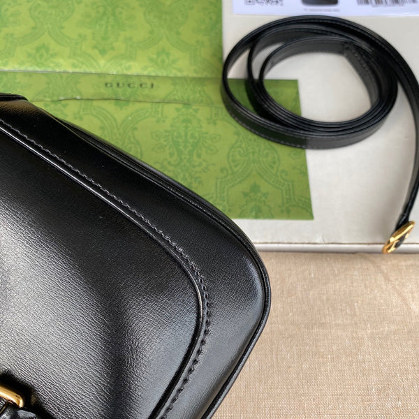 gg jackie mini 19cm black calfskin