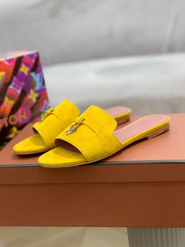 SANDALI LP SUMMER CHARMS IN CAMOSCIO GIALLO