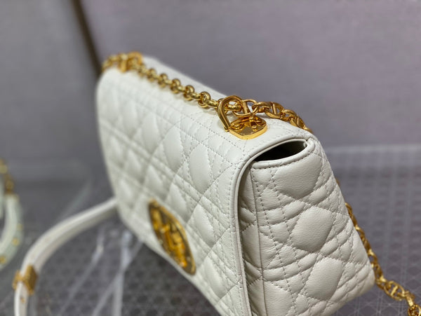 medium caro 25.5 white calfskin