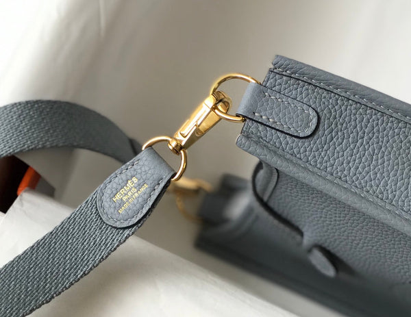 Mini Evelyne 18cm Grey Togo Ghw