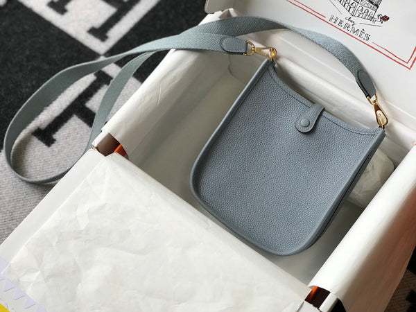 Mini Evelyne 18cm Grey Togo Ghw