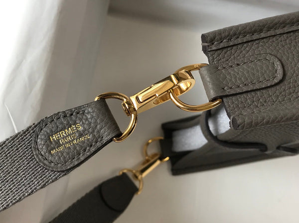 Mini Evelyne 18cm Dark Grey Togo Ghw