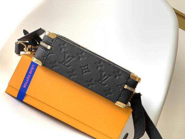 LV x NBA Handle Trunk Bag 21.5cm Black Monogram Grained Leather GHW