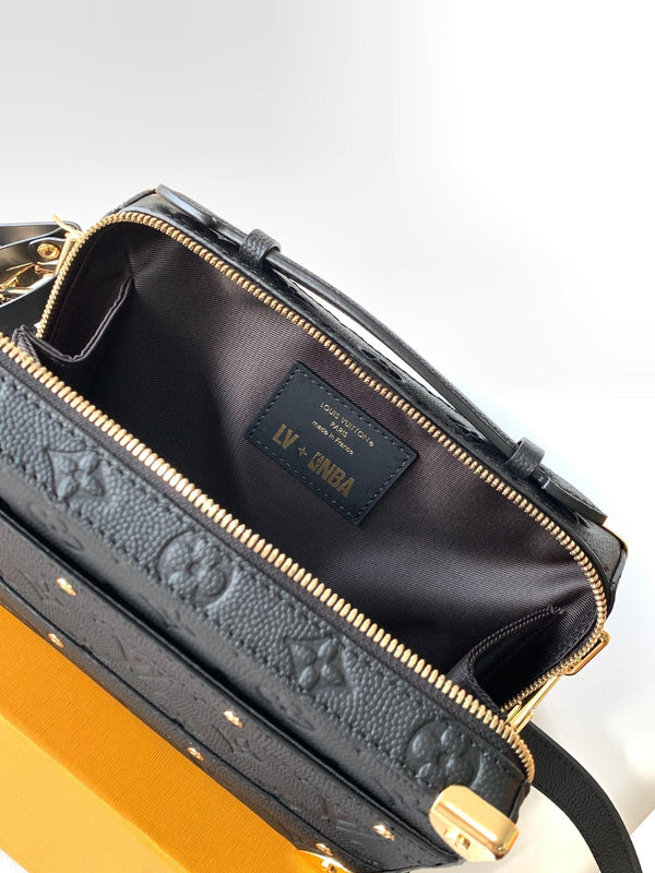 LV x NBA Handle Trunk Bag 21.5cm Black Monogram Grained Leather GHW