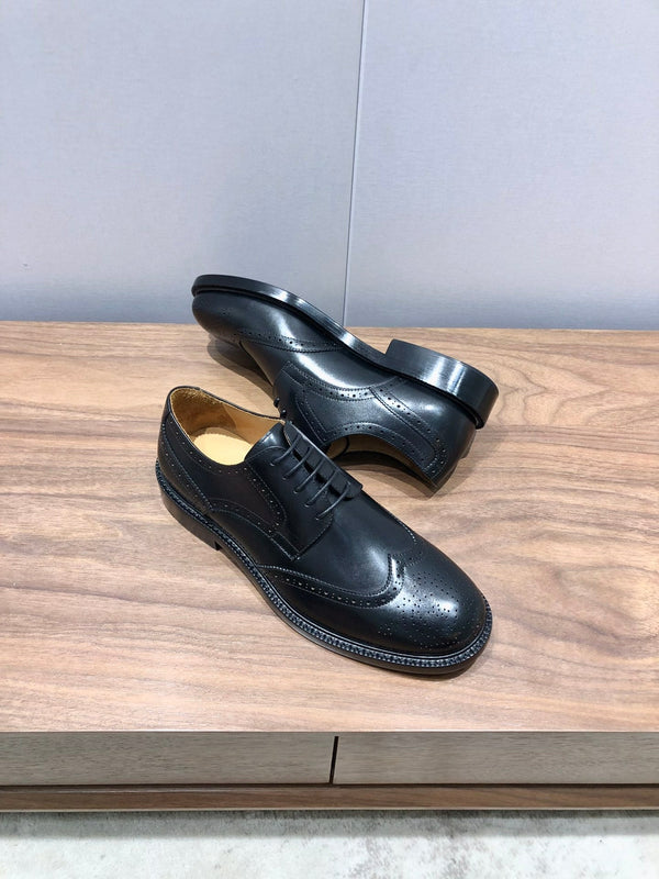 CD LONDON WINGTIP OXFORD BLACK CALFSKIN