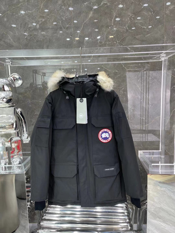 C. Goose Bomber Jacket Black Polyester 0031