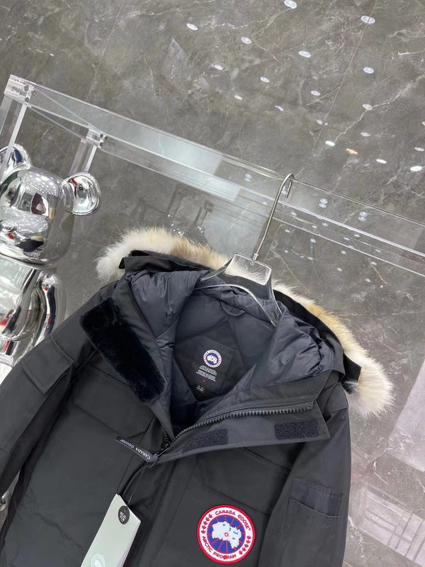 C. Goose Bomber Jacket Black Polyester 0031